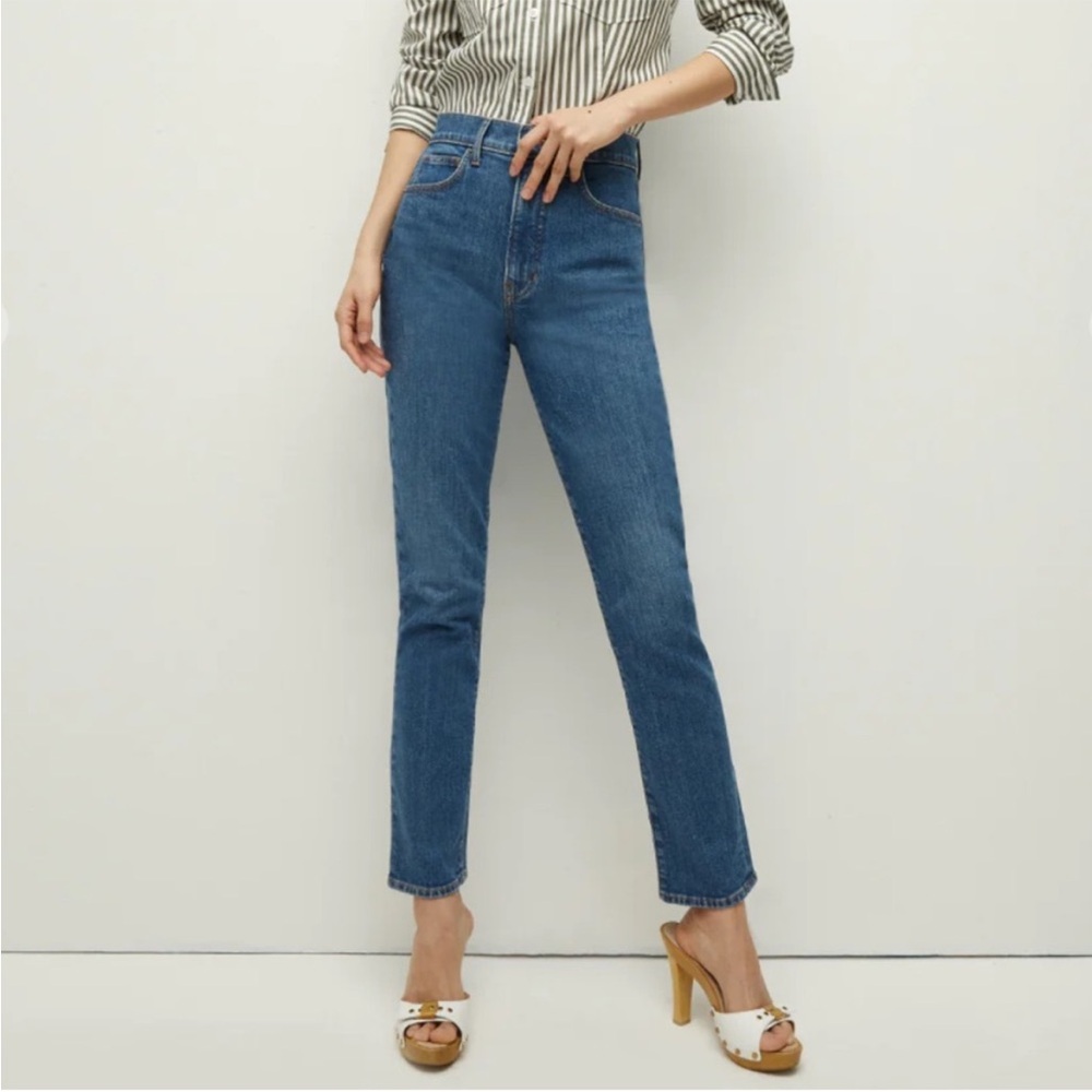 Veronica Beard Blue Straight Leg Jeans- Alenah